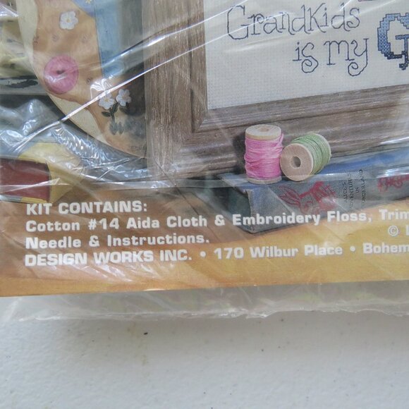 Loving Grandma Vintage Counted Cross Stitch Kit #8820 - Picture 4 of 7